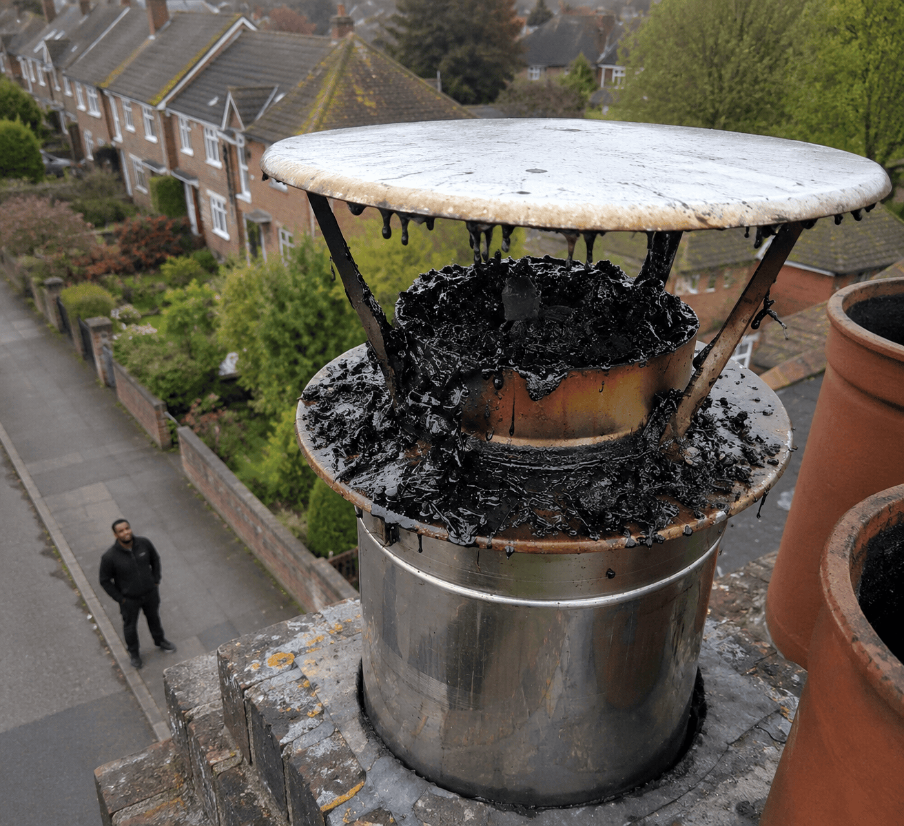 Creosote can block up your chimney and stop fumes from escaping